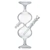 TOP Hookahs Infinity Wasserfall-Bong-Recycler-Glasbongs, 11-Zoll-Universal-Schwerkraft-Wassergefäßrohre, 14-mm-Joint-Bowl-Rig, Bubbler, diffuses Downstem-Öl-Dab-Tool-Rigs