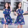 2022 여자를위한 여름 드레스 패션 꽃 여자 드레스 캐주얼 스타일 십대 소녀 의상 키즈 투투 드레스 5 6 7 8 9 10 12 년