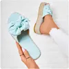 Women Bowknot Slippers 2020 Summer Casual Beach Muffin Slip On Platform Ladies Sandals Dress Party Peep Toe Female Sandals Y0721