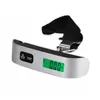 2021 Capacité de 50 kg Mini balance à bagages numérique LCD électronique ￉chelle suspendu Mini thermomètre Escala Dispositif de pesée Mini balance