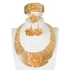 Earrings & Necklace Sakura Love Glamour Woman African Jewelry Set Bride Round Bracelet Gold Wedding Fashion Style