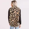 Gilet da donna Fashion Women 2022 Leopard Print Zipper Vest Fluffy Jacket Teddy Coat Autunno Inverno Abbigliamento Plus Size Soprabito da donna