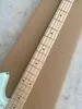 Custom 4 Cordes Flamed Maple Neck Fingerboard Guitare Basse Électrique Matériel Chrome