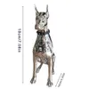庭の装飾の家の装飾的なオブジェクト彫刻Doberman Dog 18 * 10 * 5cmのアート動物像置物部屋の装飾樹脂像ornamentgift holida
