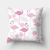 Pink Flamingo Flower Print Decorative Cushions Kudde Polyester Kudde Cover Throw Pillow Sofa Decoration Pillowcover 40943 CUDHION/DEC