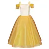 Bell Halloween snow and ice beauty and beast bell princess dress girl performance dress