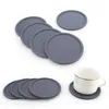 Coloré Rond Silicone Coaster Café Porte-Tasse Étanche Résistant À La Chaleur Tasse Tapis Épaissir Coussin Napperon Pad Table Tapis Bouteille Pads FY5198 0315