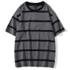 Aolamegs Men T Shirt Color Block Print 3 color Optional Tee Shirts Simple High Street Basic All-match Cargo Tops Male Streetwear 210726