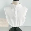 Бантики, простые 19 стилей Поддельный воротник для рубашки съемные ошейники чистого цвета кружева отворота блузка топ мужчины женщины белые черные девушки одежда