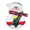 Weihnachten Schneemann Besteck Halter Messer Gabel Tasche Beutel Dekor für Zuhause Esstisch Festival Urlaub Party Supplies