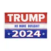 3X5ft Digitaldruck Trump 2024 Flagge US-Präsidentschaftswahl Trump No More Bullshit Wahlkampfflaggen