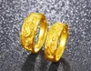 Vietnam Gold Wedding Ring Dragon Phoenixöppningar för män Kvinnor Par Ringar