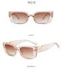 Fashion V Small Frame Square Retro Black Sunglasses For Women Men Luxury Designer Outside Clear Glasses UV400