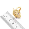 Purple Zirconia Gold Color Jewelry Sets for Women Earrings Necklace Pendant Rings Gift Box Black White Blue Colors H1022