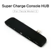 Для Tesla Model 3 Model Y USB-концентратор Центр консоли Адаптер Адаптер USB HUB 4 Порты Быстрая зарядная прокладка Разъемное зарядное устройство