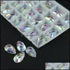 Glass Loose Beads Jewelry Crystal Ab Teardrops Sew On Rhinestone All Size Flatback Fancy Sew-On Stone R3230 50Pcs Per Bag Drop Delivery 2021