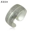 F.i.n.s Vintage Gypsy Bangles Ethnic Zinc Alloy Boho Jewelry Antique Silver Color Carved Statement Wide Cuff Bracelets for Women Q0719