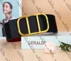 Breite 7 cm Gürtel Hipster Damen Designer-Ledergürtel mit Box Glatte Schnalle Hochwertige Geschenke Luxusgürtel