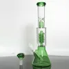 12 inch Glass Beaker Bong Hookah Coil Percolator Shisha Dab Rig Smoking Water Pipe Filter Bubbler W/ ICE Catcher