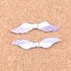 92pcs Antique Silver Bronze Plated angel wings bead Charms Pendant DIY Necklace Bracelet Bangle Findings 8*36mm