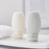 60 ml / 80 ml losyon şampuan banyo konteyner boş silikon seyahat ambalaj basın şişesi taşınabilir sabunluk 210423
