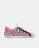 Mode Super Star Hi Casual Sneakers Skor Gletter Läder Camo-Print Low-Top Sneakers Golden Designer Do-old Dirty Mid Low Kvinnor Män Stl 36-46