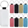 DHL Sublimation Blanks Pendants keykain keychain keychains pu pu leather transe keyring round heart step can can gg0221