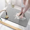 Shower mat Non-slip comfortable bathtub mat with drainage device, PVC loofah waterproof floor mats for wet areas, fast drying 211130