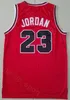 كرة السلة الرجعية الرجعية Michael Jersey 23 Scottie Pippen 33 Dennis Rodman 91 Stripe Black Red White Blue Color Treptled Termban