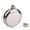 5oz Round Stainless Steel Hip Flask Whiskey Liquor Wine Bottle Pocket Containers Russian Flagon Flasks for Travel Outdoor