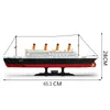 Titanic RMS crociera Barca nave Città Kit di costruzione di modelli Blocchi 3D Figure educative fai da te giocattoli hobby per bambini Mattoni H091750334815645 versione più alta.