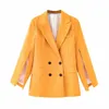 Candy couleurs costume de blazer veste femme mode manche à manches longues partage