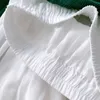 Surmiitroファッション夏の綿のMidi Long Tulleスカートの女性韓国風の緑中長のハイウエストラインスカート女性210712