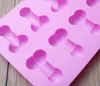 Silicone Ice Mold Funny Candy Biscuit Tray Moulds Bachelor Party Jelly Chocolate Cake Household 8 Holes Baking Tools Moul