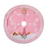 Juldekorationer Rosa Trädkjol Velvet Plysch Faux Fur Xmas Carpet Ornament År Heminredning