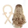 Conjunto de modelador de cabelo sem calor, espiral sem danos por calor, para cabelos longos, densos e esparsos, haste de ondulação para dormir, faixas de resistência 7968099