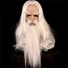 Maski imprezowe Kolejne Mete Eld Halloween Holiday Funny Cosplay Prop Supersoft Old Man Adult Mask Mask