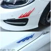 2 set/8 pezzi adesivo specchietto retrovisore spoiler per auto universale protezione paraurti anteriore strisce paraurti auto striscia anti-collisione in gomma morbida