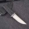 Nowy Wyświetlanie Survival Prosto Nóż 8CR13Mov Satin Drop Point Blade Nylon Plus Glass Fiber Habled Ostrza Noże z Kydex