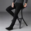 business jeans classic all-match black high-quality soft stretch jeans business fashion casual denim pants brand men 210318