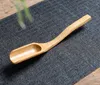 bamboo scoop Tea tool coffee handy tools Leaves Spoon Holder