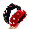 Vintage Rhinestone Bezel Hairband Kobiety Knot Turban Headband Girls Akcesoria do włosów Opaska Do Wlosowa Diademas Para El Pelo