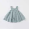 DB17785 Dave Bella zomer baby meisje leuke bloemen mesh jurk kinderen mode feestjurk kinderen baby lolita kleding q0716