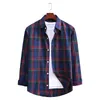 Men's Casual Shirts 2022 Spring Autumn Long Sleeve Red Black Plaid Shirt Men Slim Fit Cotton Clothing Fashion Brand S-2XL