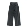 Primavera Moda Ins Street Jeans lavati con stampa hip-hop Pantaloni larghi in denim casual larghi Pantaloni lunghi da donna 210809