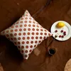 CushionDecorative Pillow 45x45CM Luxury Cushion Cover Nordic Orange Velvet Dot Geometric Pattern Pillowcase Decoration Home9887226