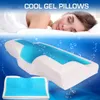 Butterfly Memory Foam Gel Pillow Summer Ice Cooling Health Cervical Protect Massage Orthopedic Pillows Comfort For Home Beddings327U