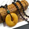 Pendentif Colliers 1pc imitation résine vieux collier de cire d'abeille chaîne de pull rétro style ethnique longue mode féminine bijoux cadeaux godl22