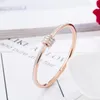 Pulseira 2021 ouro rosa aço inoxidável cintura pequena feminino zircônia incrustada leve luxo nobre pulseira presente