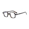 Designer's Classic Tortoiseshell Japanische Kleine Box Handgemachte Platte Retro Brille Rahmen Herren- und Frauenhöhe Gesichtsmode Sonnenbrille FRA